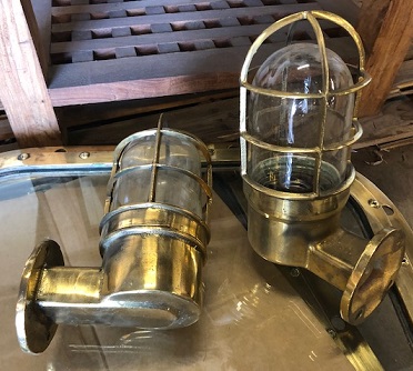 Nautical selling New Marine Aluminium And Brass Ship Hanging Cargo Passageway Bulkhead Light 1 Piece